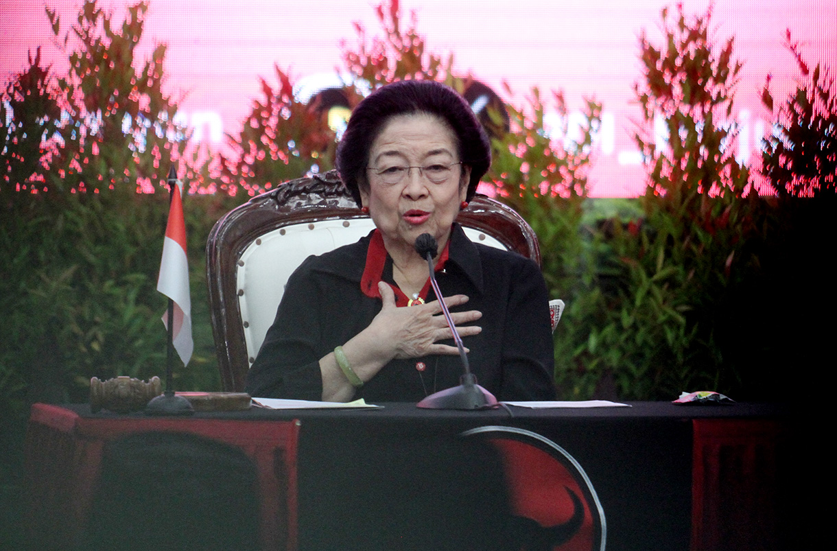 Ketua Umum PDIP Megawati Soekarnoputri (BeritaNasional/Oke Atmaja).