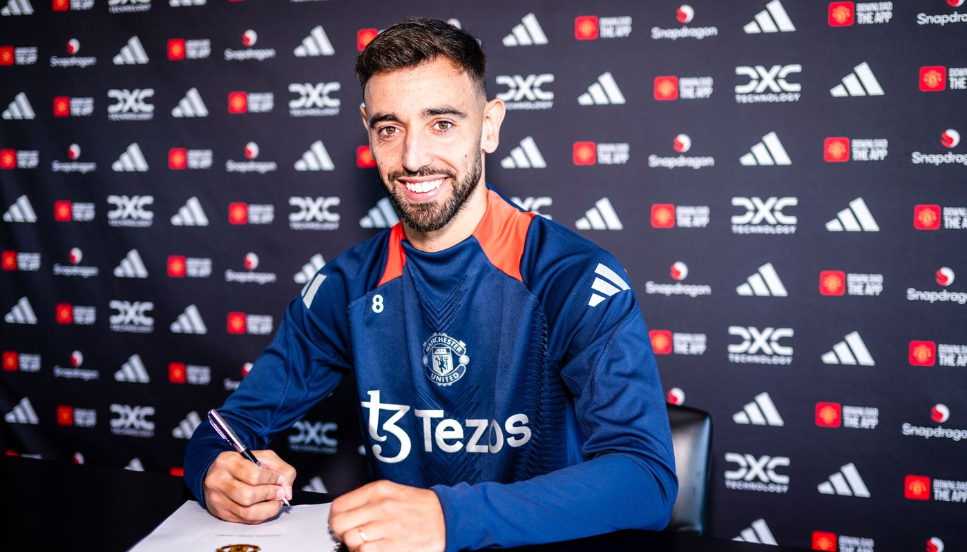 Bruno Fernandes Perpanjang Kontrak dengan MU hingga 2027. (Foto/premierleague).