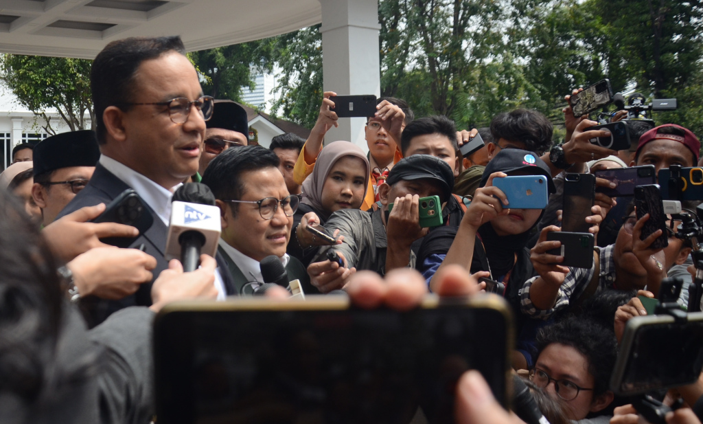 Anies Baswedan dan Muhaimin Iskandar. (BeritaNasional/Oke Atmaja).