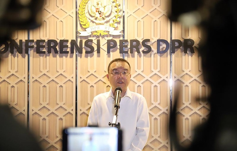 Wakil Ketua DPR RI Sufmi Dasco Ahmad mengatakan, DPR taat kepada azas  (Beritanasional/Elvis)