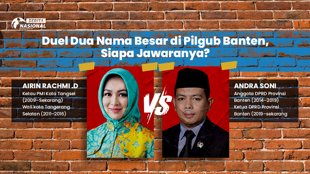 Duel dua nama besar di Pilgub Banten. (BeritaNasional/Candra).