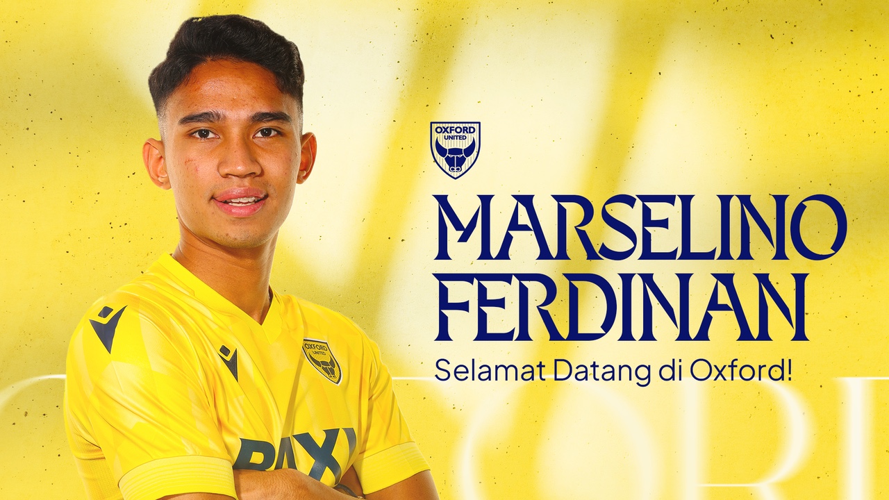 Marselino Ferdinan resmi bergabung di Oxford United. (Foto/Oxford United).