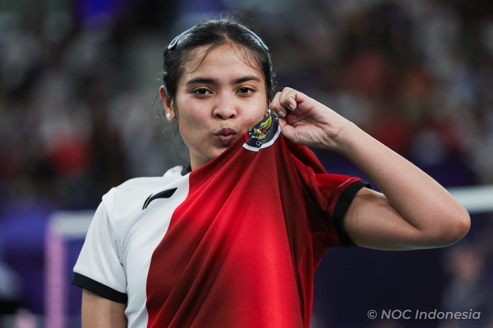 Pebulu tangkis tunggal putri Indonesia Gregoria Mariska. (Foto/NOC Indonesia).