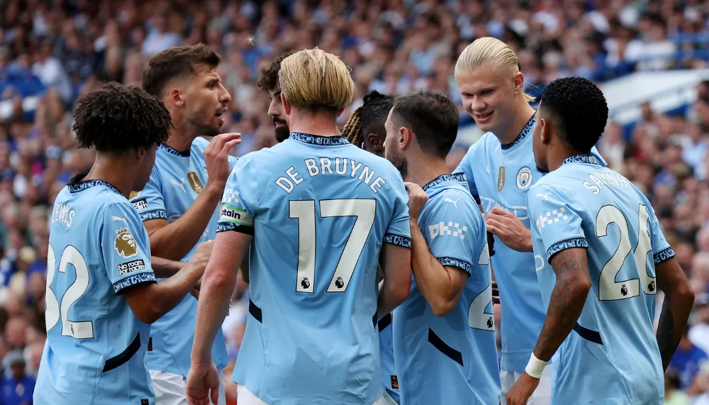 Pasukan Man City sukses mengalahkan Chelsea di pekan perdana Premier League. (Foto/premierleague.com)