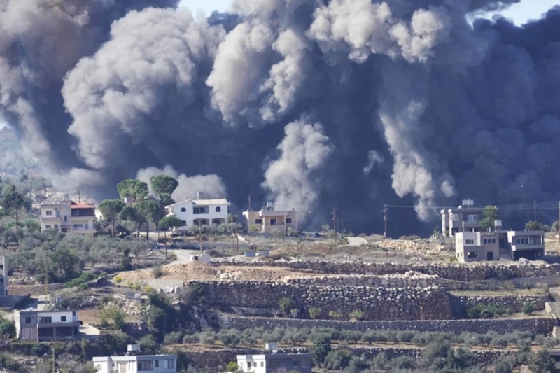 Hizbullah serang Israel lebih dalam (Foto/NBC News)