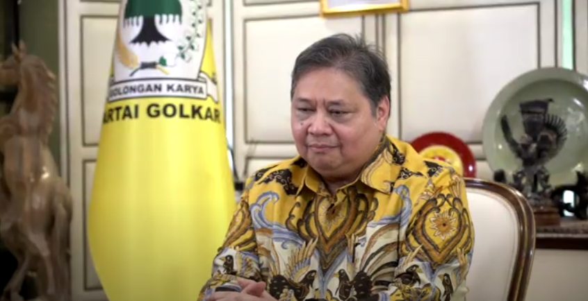 Airlangga Hartarto Mundur sebagai Ketua Umum Golkar. (BeritaNasional/Tangkapan layar)