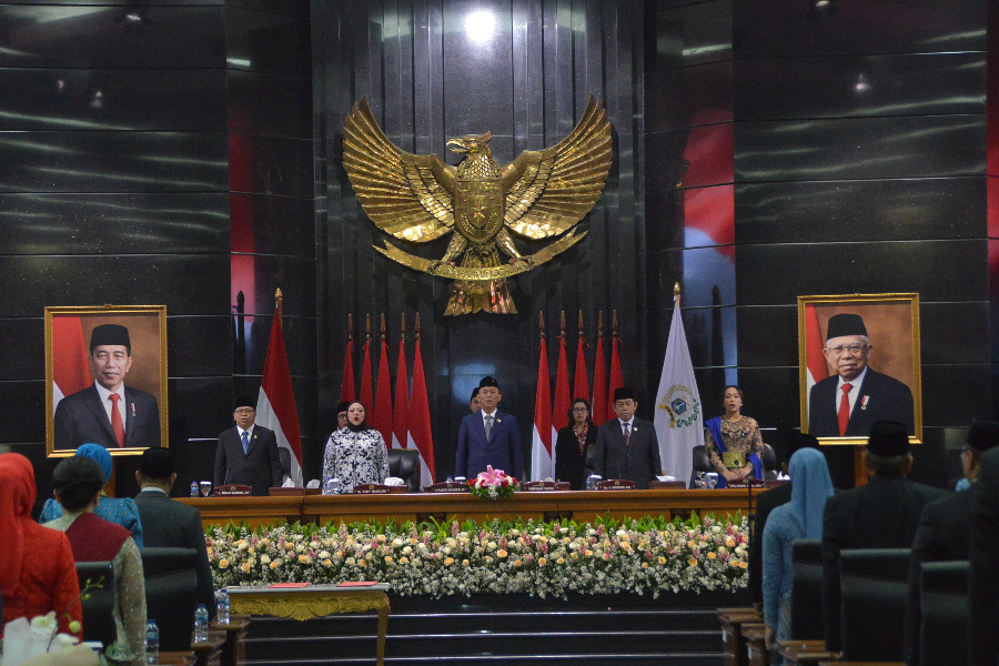 Rapat Paripurna pengambilan sumpah anggota DPRD Jakarta masa jabatan 2024-2029. (BeritaNasional/Doc. DPRD DKI Jakarta)