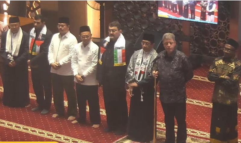 Masjid Istiqlal Jakarta melakukan Sholat Ghoib untuk Haniyeh (Foto/Masjid Istiqlal TV)