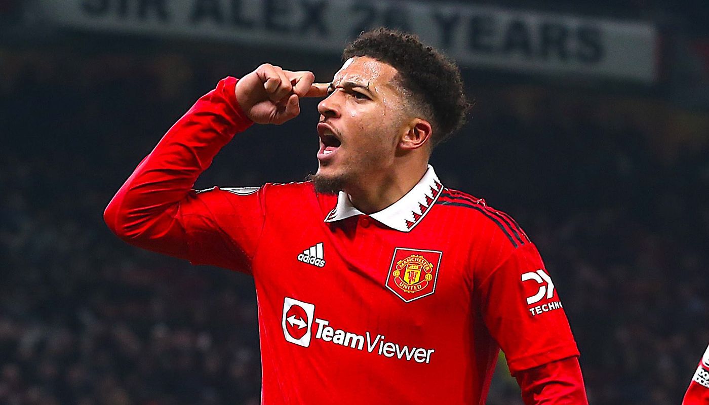 Pemain Manchester United Jadon Sancho. (Foto/Premier League).