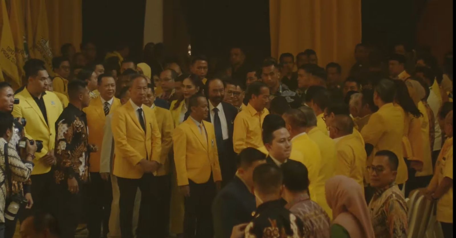 Presiden Jokowi saat menghadiri acara Munas Partai Golkar. (Foto/YouTube Golkar).