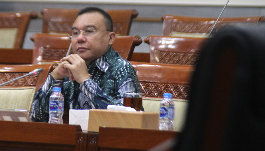 Wakil Ketua DPR RI Sufmi Dasco Ahmad saat berada di Gedung Parlemen. (BeritaNasional/Elvis)