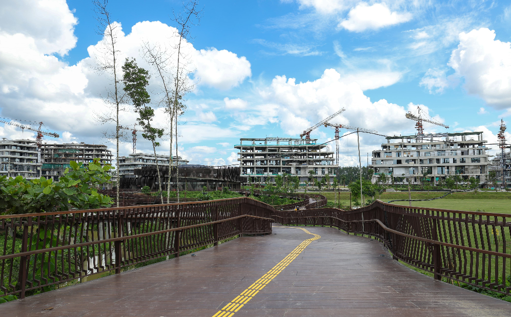 Suasana pembangunan gedung-gedung di IKN. (Foto/Otorita IKN)