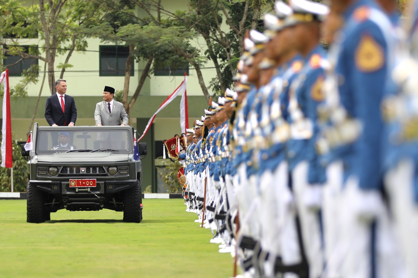 Wakil Perdana Menteri sekaligus Menteri Pertahanan Australia Richard Marles MP saat di Akmil Magelang. (Foto/Tim Prabowo).