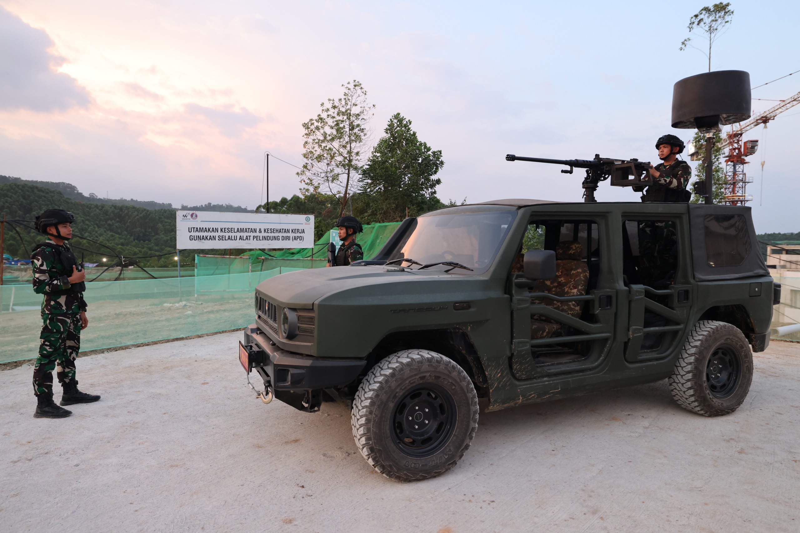 Maung Pindad Besutan Prabowo Dipamerkan dalam Acara HUT Ke-79 RI di IKN. (Foto/Tim Prabowo).