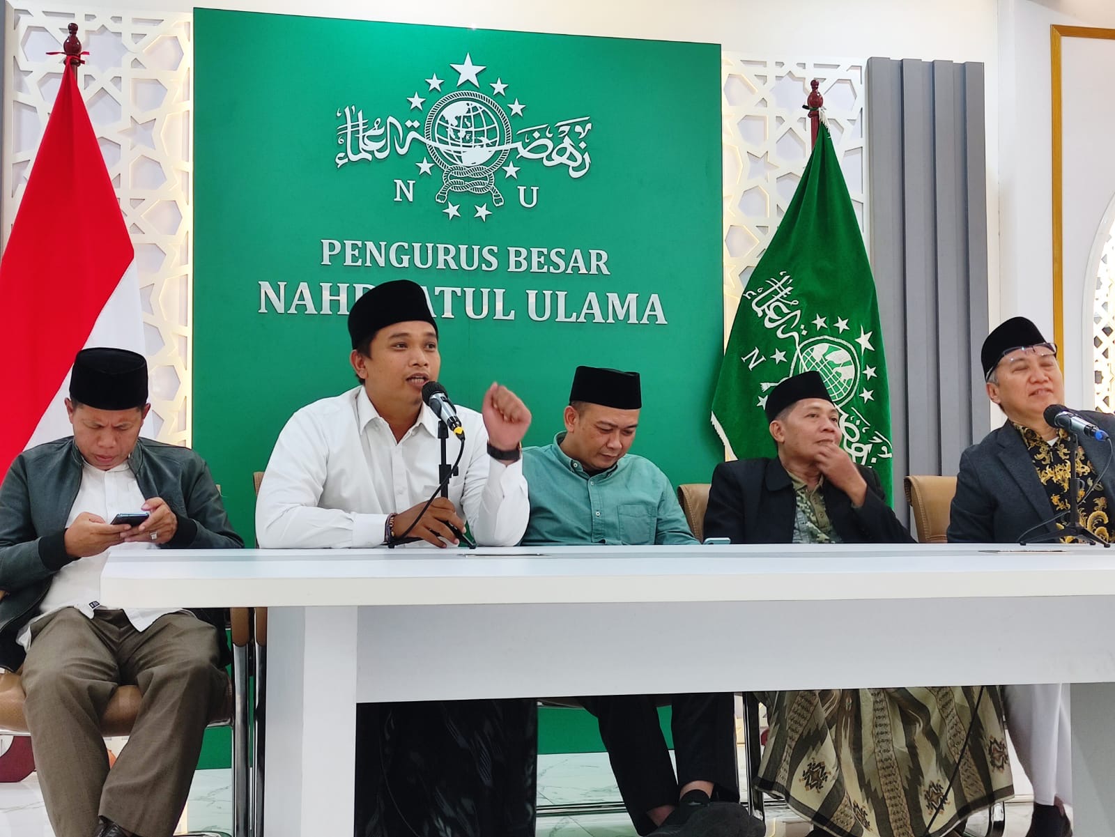 Sejumlah anggota Dewan Syuro PKB dari wilayah Jawa Barat mengadu ke PBNU. (BeritaNasional/Ahda).