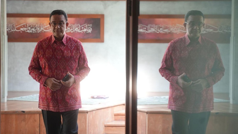 Anies Baswedan sambangin kantor PDIP (Beritanasional/Lydia)