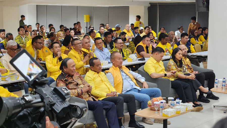 Plt Ketum Golkar Agus Gumiwang Kartasasmita. (BeritaNasional/Panji Septo)