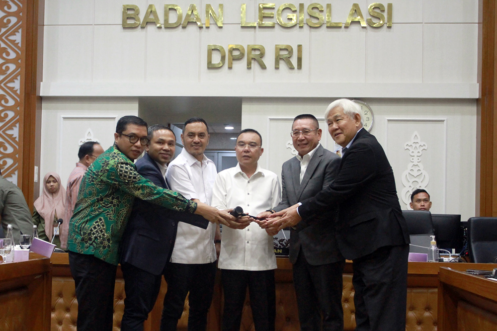 Pergantian ketua Baleg DPR RI yang baru. (BeritaNasional/Elvis Sendouw)