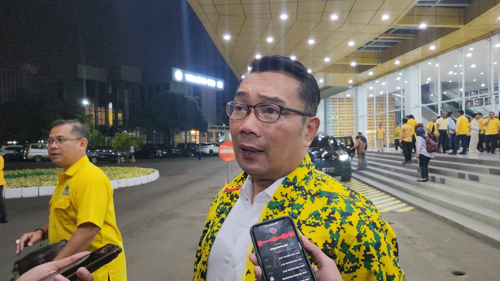 Politikus Golkar Ridwan Kamil berpeluang diusung oleh PKS dalam Pilgub Jakarta 2024. (BeritaNasional/Panji Septo)