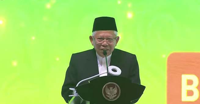 Wakil Presiden Ma'ruf Amin (BeritaNasional/Tangkapan Layar)