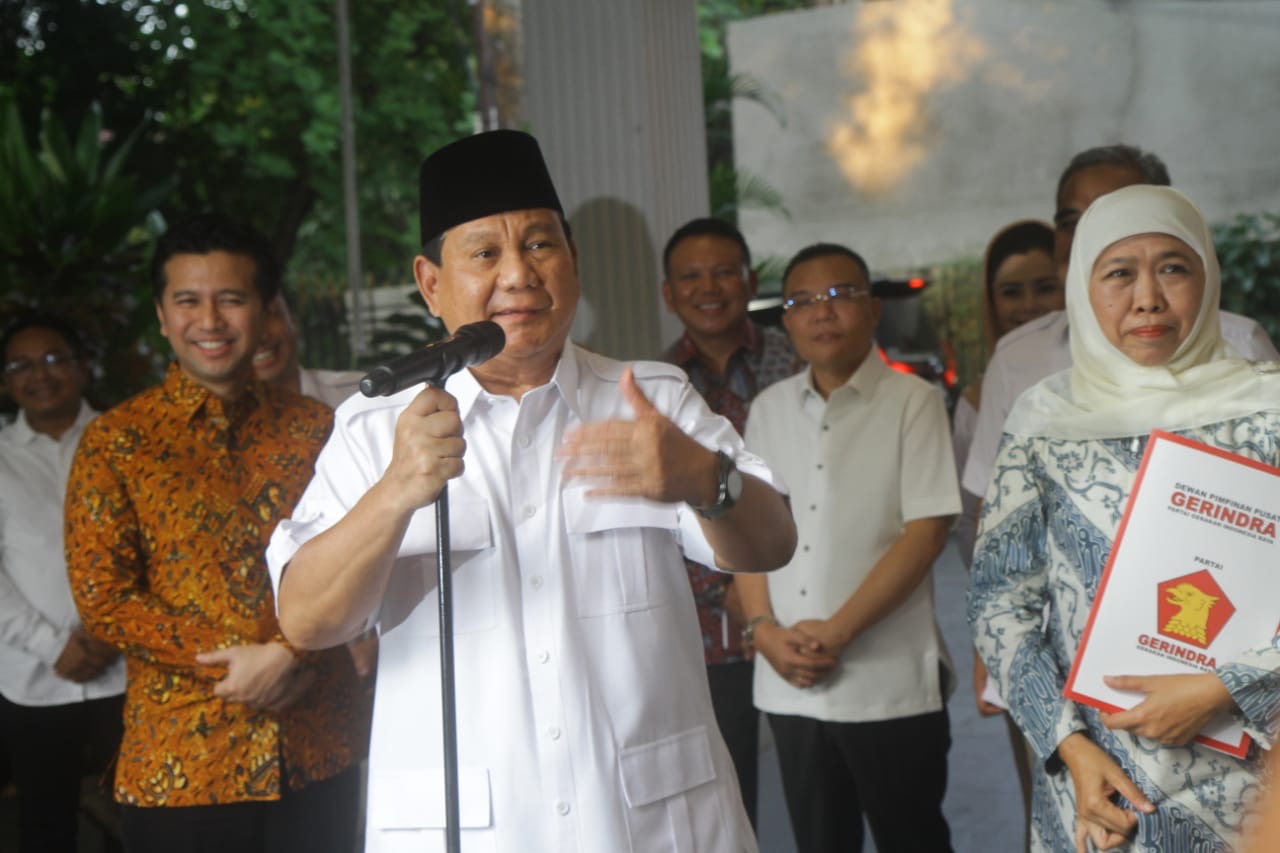 Presiden terpilih dan Menteri Pertahanan Prabowo Subianto. (BeritaNasional/Oke Atmaja).