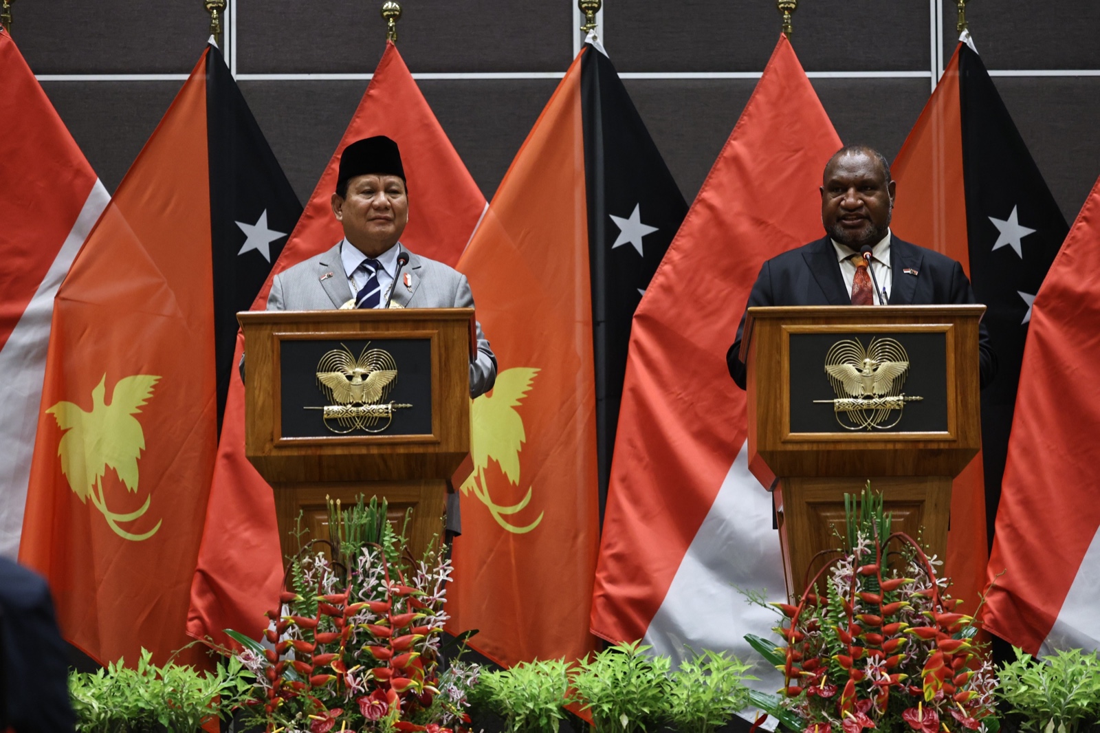 Prabowo Tepati Janji Kunjungi PM Papua Nugini James Marape ke Negaranya. (Foto/Tim Prabowo).