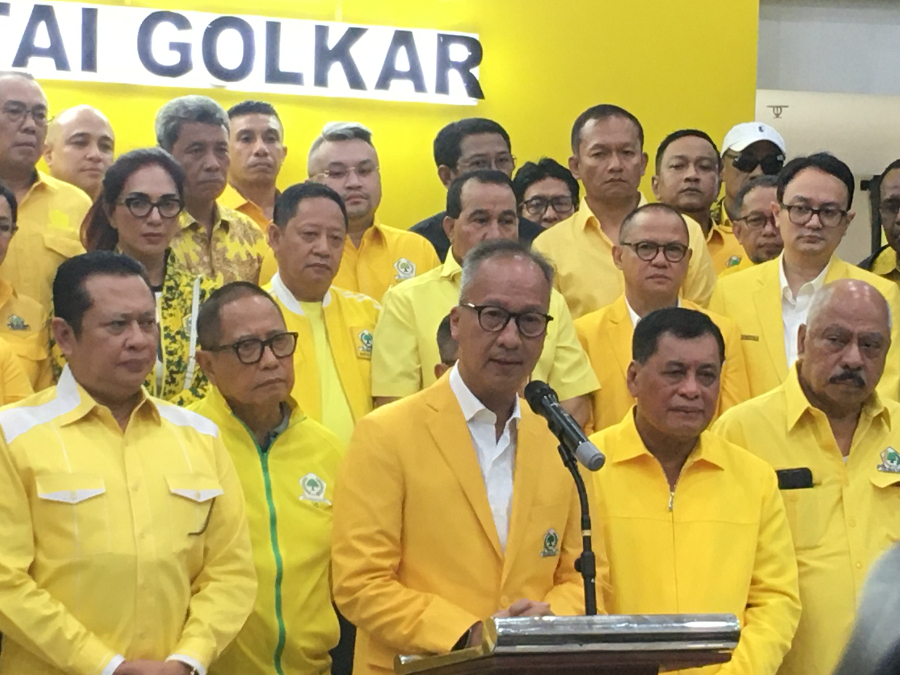 Plt Ketum Golkar  Agus Gumiwang Kartasasmita. (BeritaNasional/Satria)