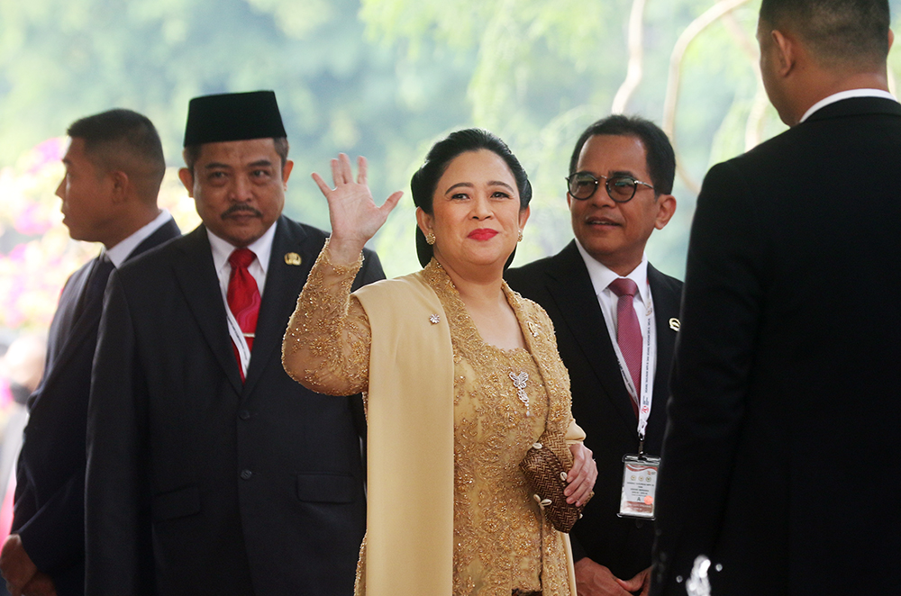 Puan Maharani saat menghadir Sidang Tahunan MPR 2024. (BeritaNasional/HO Parlemen/Elvis Sendouw)