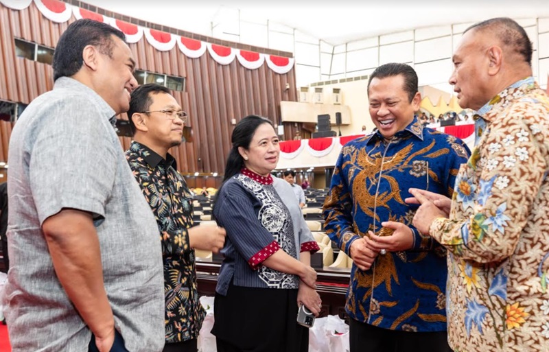 Puan dan Bamsoet pantau persiapan Sidang Tahunan 2024 (Beritanasional/Ahda)