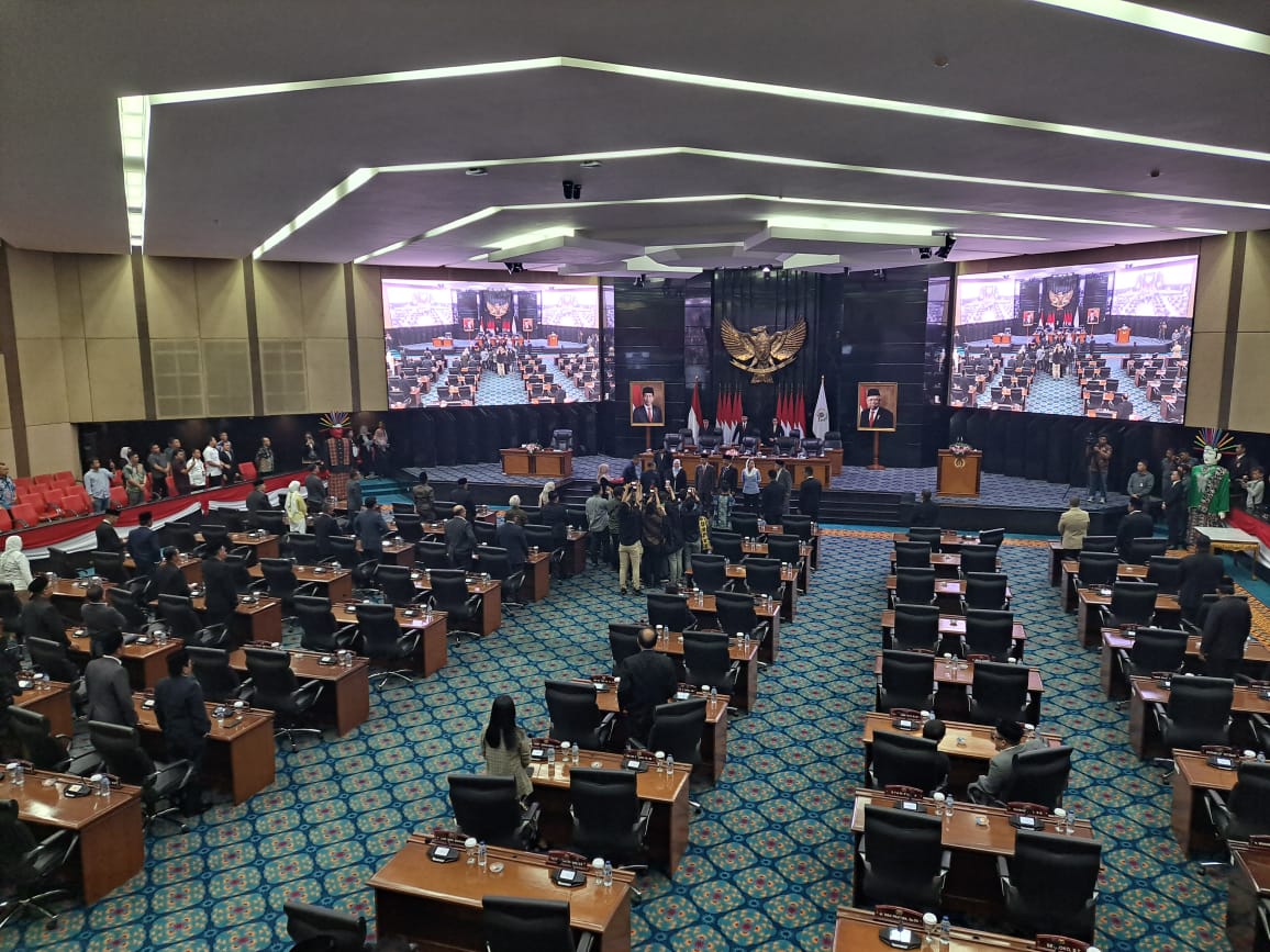 Rapat paripurna DPRD DKI Jakarta. (BeritaNasional/Lydia).