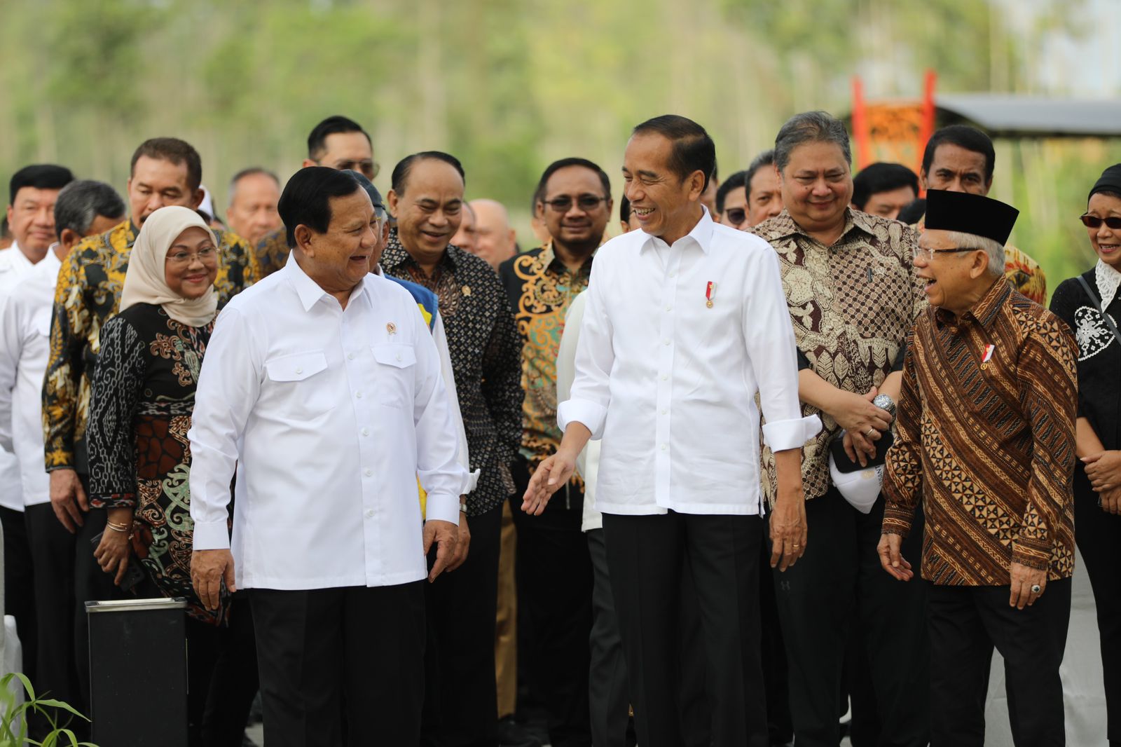 Sidang kabinet perdana di Ibu Kota Nusantara (IKN), Kalimantan Timur. (Foto/tim Prabowo).