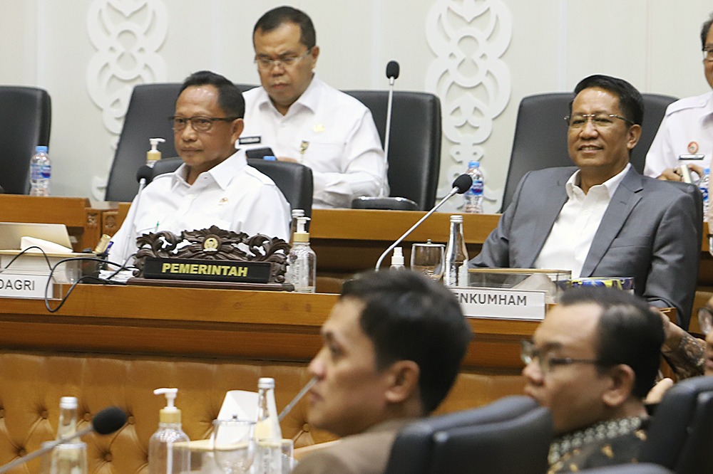 Suasana rapat di Baleg di DPR. (BeritaNasional/Elvis)