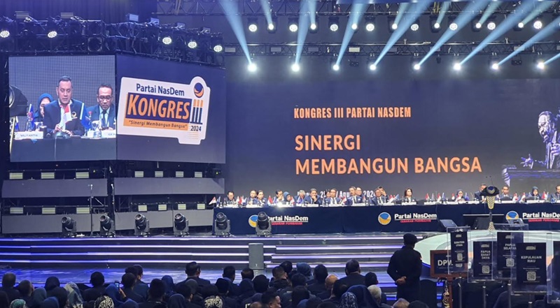 Surya Paloh kembali terpilih jadi Ketum Partai NasDem 2024-2029 (Beritanasional/Ahda)