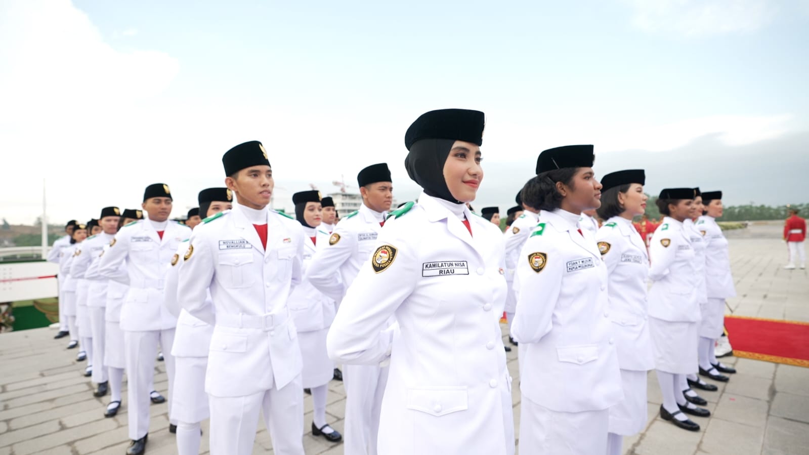 Tim Nusantara Baru Siap Kibarkan Sang Merah Putih di Ibu Kota Nusantara. (Foto/Setkab).