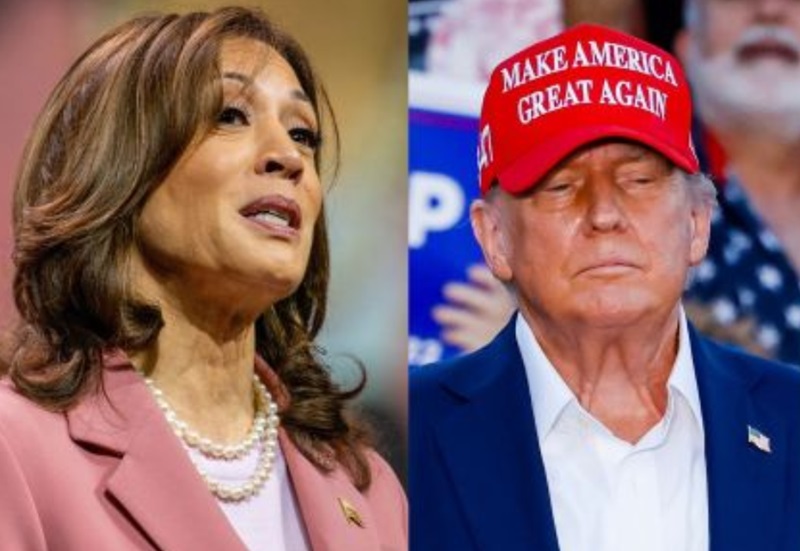 Harris dan Trump ribut soal aturan mikrofon (Foto/X Judi Morris)