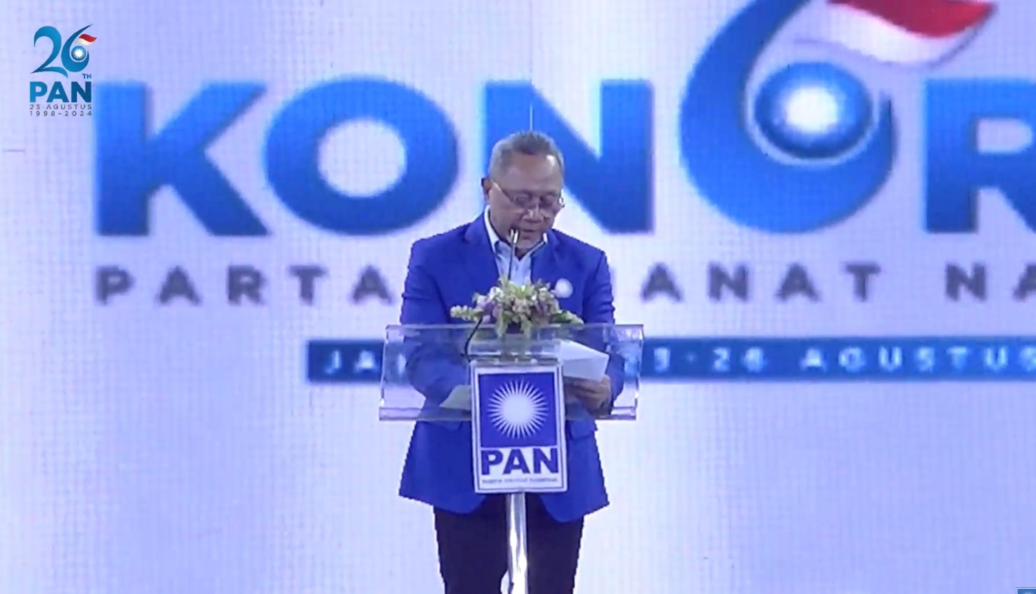 Ketua Umum PAN Zulkifli Hasan. (Foto/YouTube PAN).