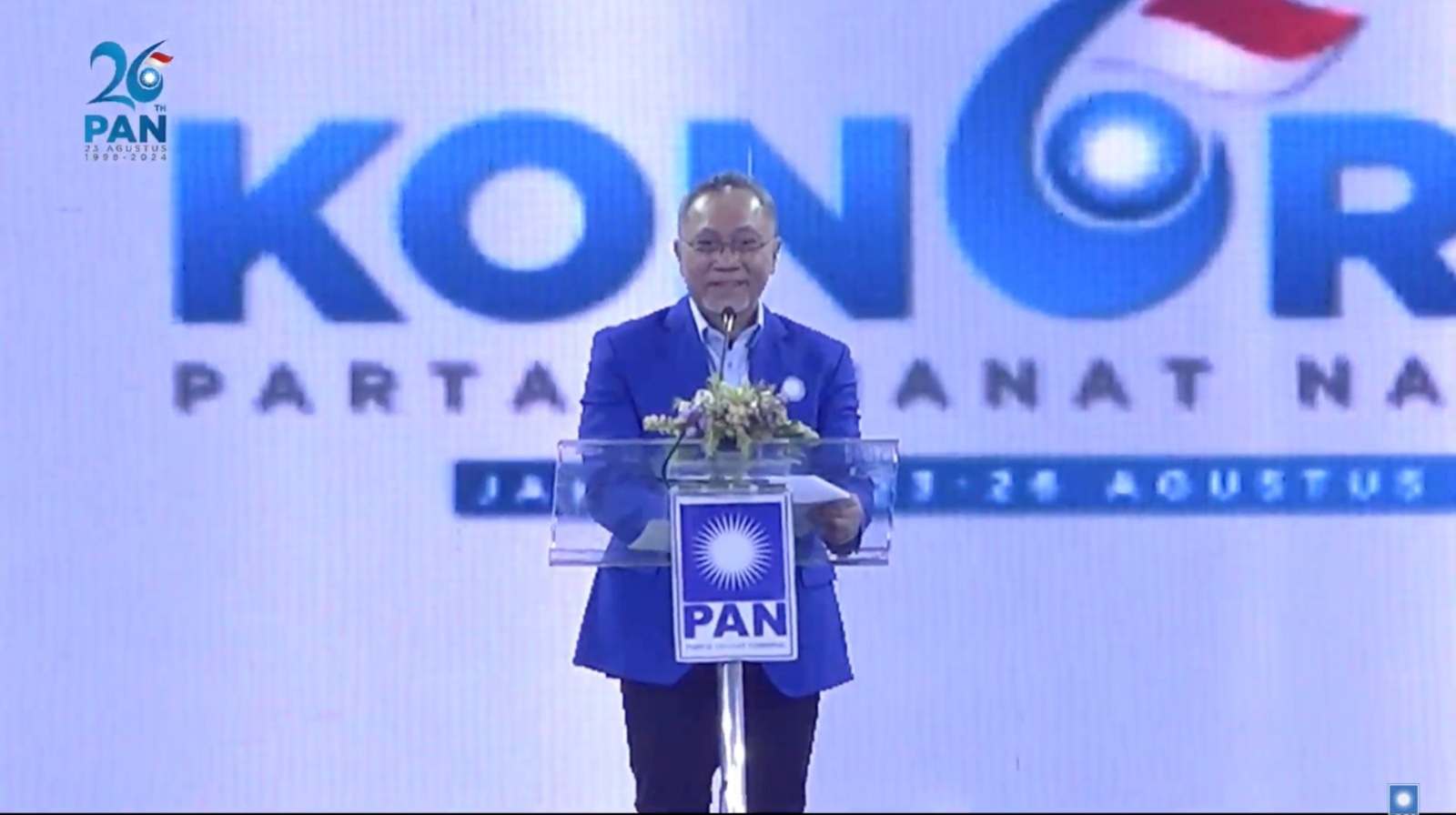 Ketua Umum PAN Zulkifli Hasan. (Foto/YouTube PAN).