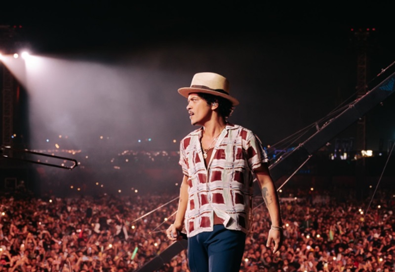 Ilustrasi Bruno Mars konser di JIS (Foto/X Bruno Mars)