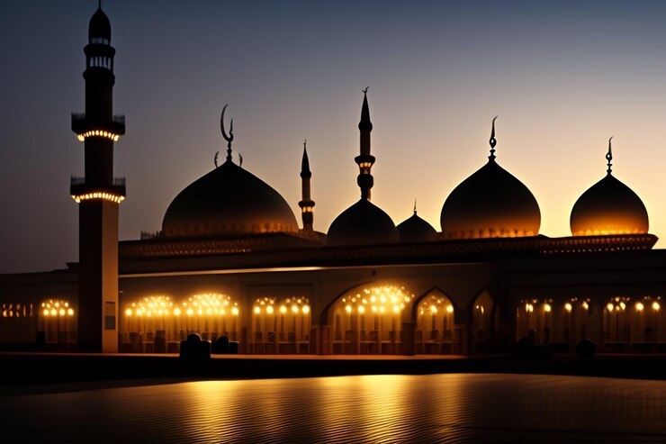 Sebuah masjid biasa menjadi tempat perayaan Maulid Nabi Muhammad. (Foto/Freepik)