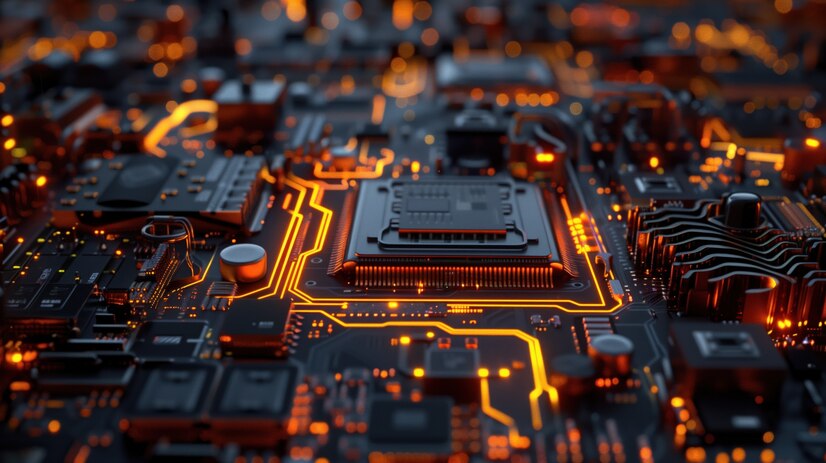 Ilustrasi chip Intel. (Foto/Freepik)