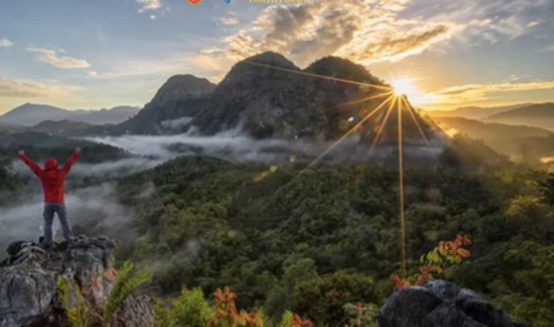 Ilustrasi indahnya Geopark Meratus (Foto/Inst Meratus Geopark)