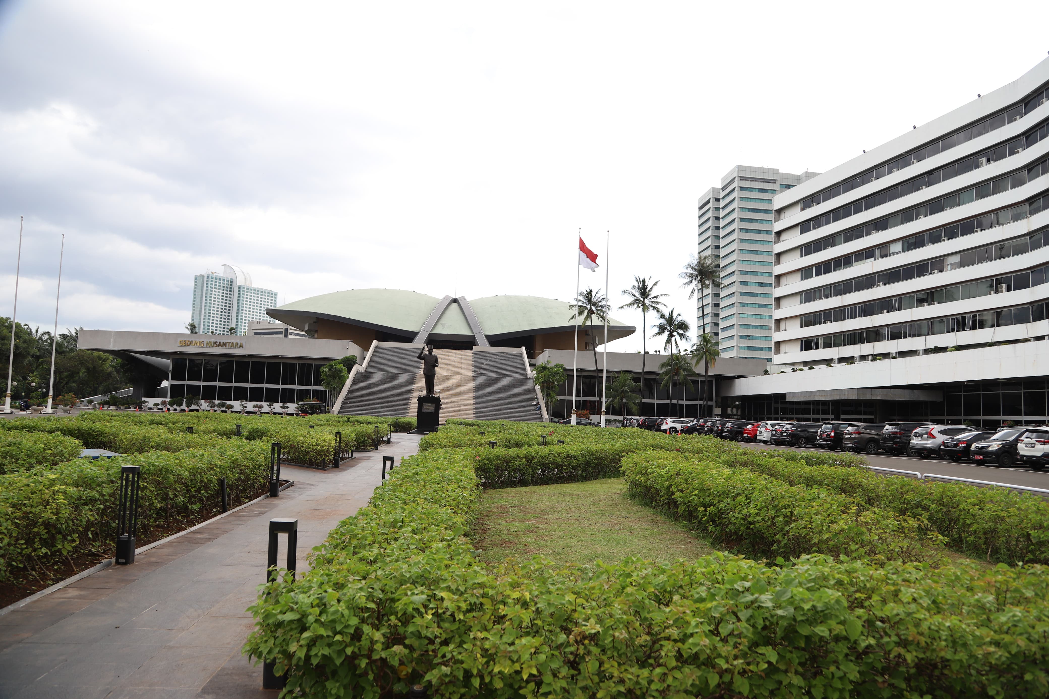 Situasi gedung DPR RI. (BeritaNasional/Elvis).