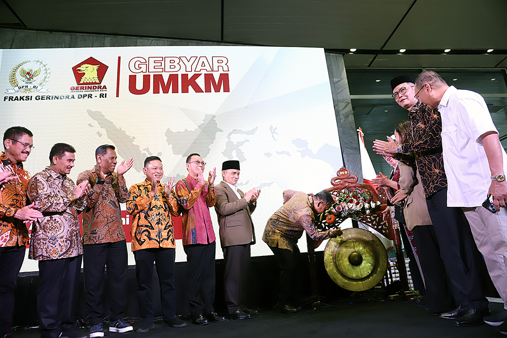 Bazar UMKM Fraksi partai Gerindra. (BeritaNasional/Elvis Sendouw)