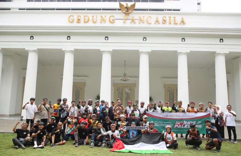 Gerakan 1000 Km Ride for Palestine (Foto/Kemenlu)