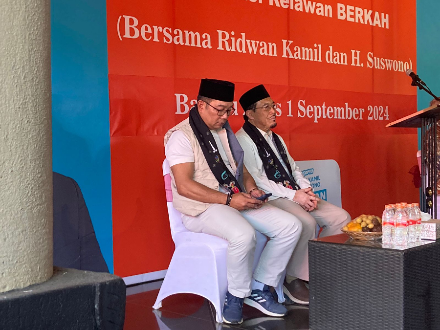 Bakal Calon Gubernur dan Wakil Gubernur DKI Jakarta, Ridwan Kamil dan Suswono. (BeritaNasional/Lydia)