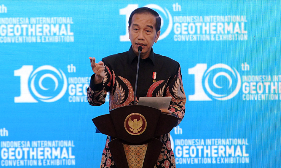 Presiden Joko Widodo Pembukaan Indonesia International Geothermal Convention and Exhibition (IIGCE) ke-10 Tahun 2024. (BeritaNasional/Setkab)