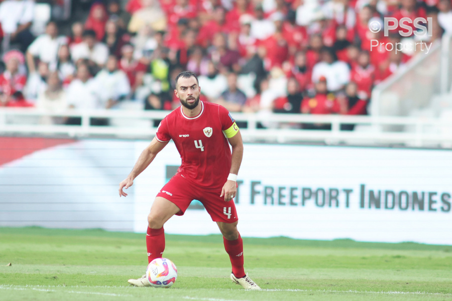 Pemain belakang Timnas Indonesia Jordi Amat. (Foto/PSSI).