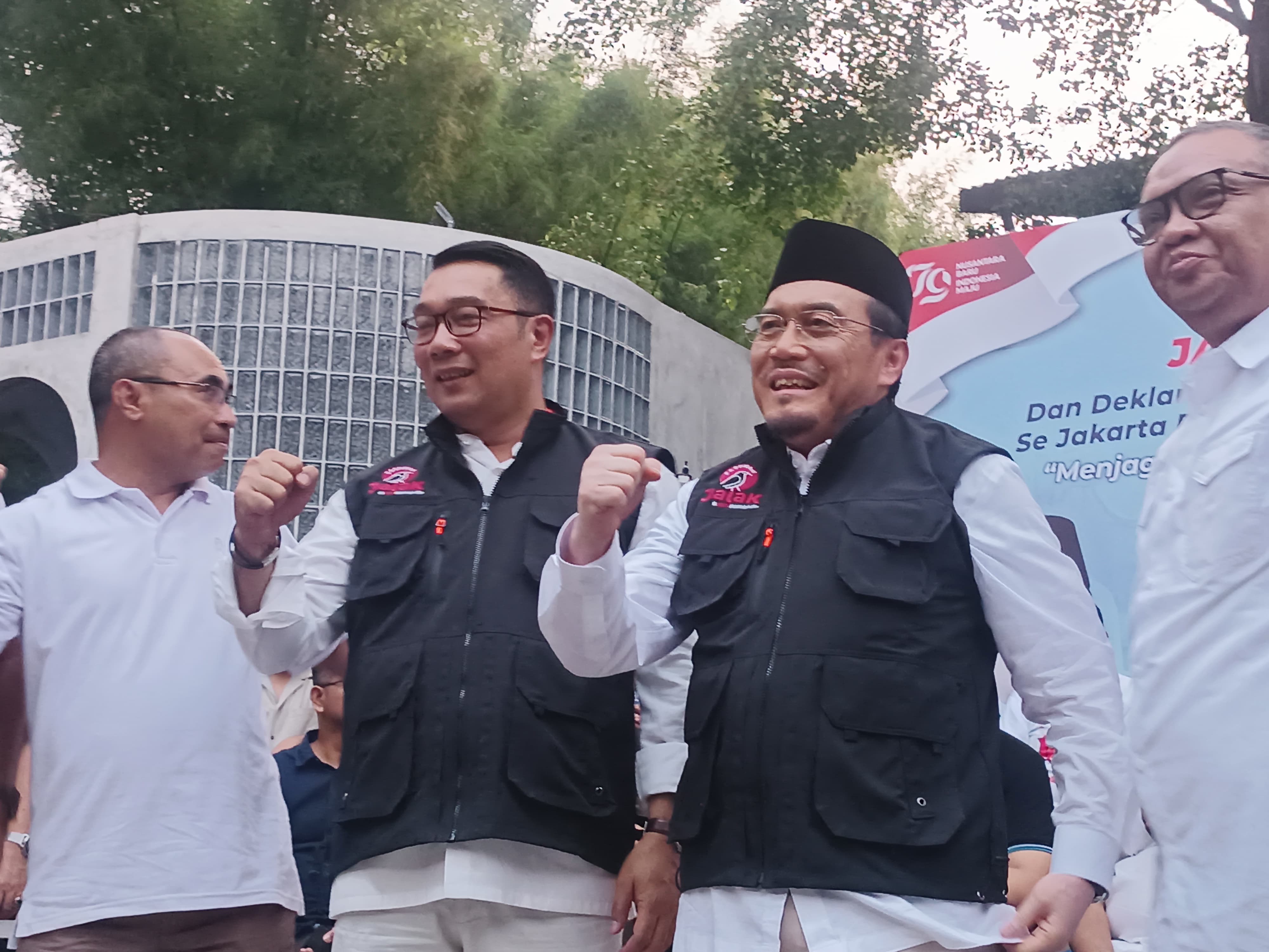 Bakal Calon Gubernur dan Wakil Gubernur DKI Jakarta, Ridwan Kamil dan Suswono. (BeritaNasional/Lydia)