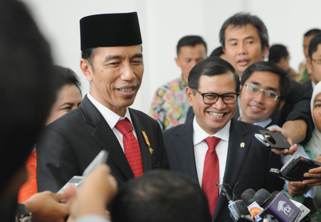 Presiden Joko Widodo (Jokowi) saat memberikan keterangan. (Foto/BPMI).