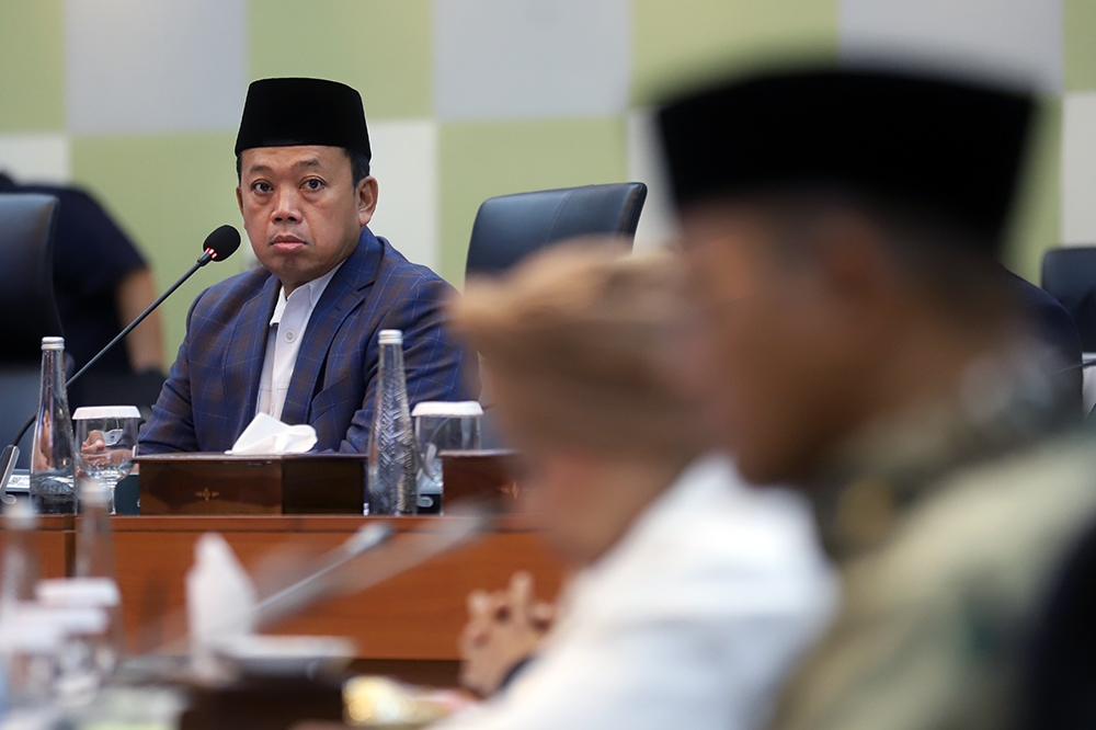 Ketua Pansus Haji Nusron Wahid. (BeritaNasional/Elvis Sendouw)